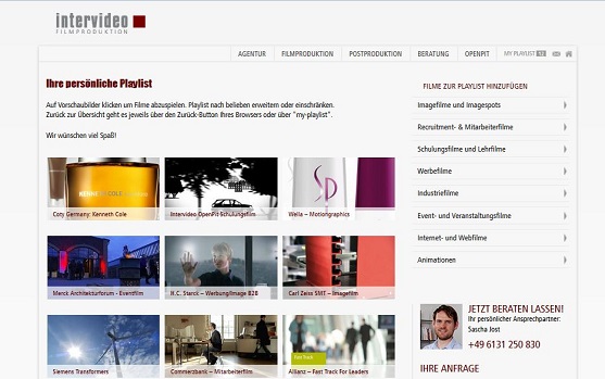 Die Playlistfunktion Die Playlistfunktion