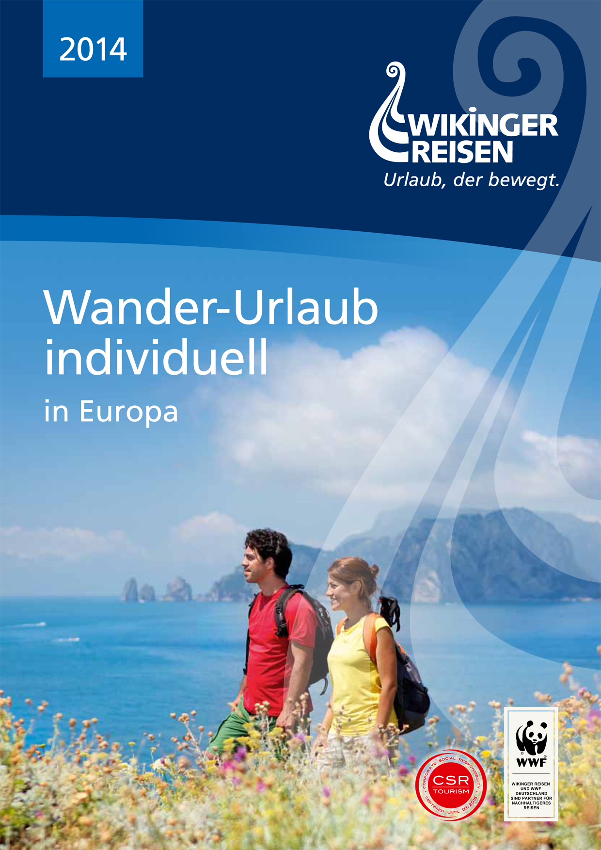 Katalog-Titel Wander-Urlaub individuell in Europa 2014
