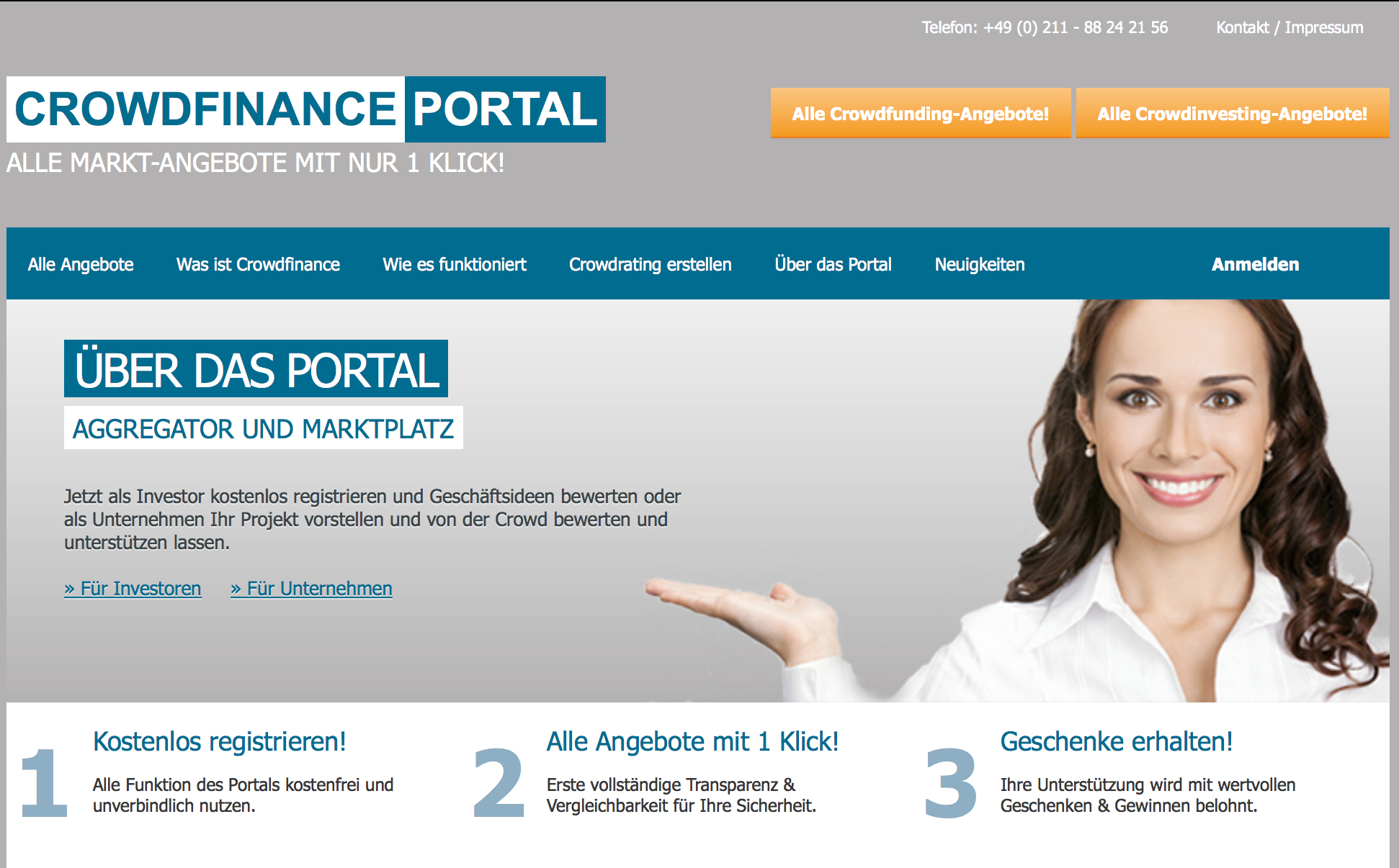 Alle Crowdfunding&Crowdinvesting Angebote mit 1 Klick Alle Crowdfunding&Crowdinvesting Angebote mit 1 Klick