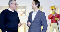 Prof. Alexander Doderer und Valentin Christ im Gespräch Prof. Alexander Doderer und Valentin Christ im Gespräch