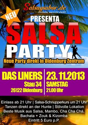 Salsa Party 23.11. in Oldneburg Salsa Party 23.11. in Oldneburg