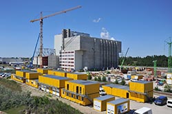 ELA Container prägten das Bild auch auf dieser Kraftwerksbaustelle in Spremberg mit. ELA Container prägten das Bild auch auf dieser Kraftwerksbaustelle in Spremberg mit.