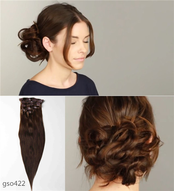Weihnachten Hochsteckfrisur mit Clip in Extensions Weihnachten Hochsteckfrisur mit Clip in Extensions