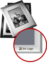 Bilderrahmen mit eigenem Logo Bilderrahmen mit eigenem Logo