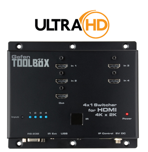 4x1 HDMI Switcher mit UltraHD 4K x 2K Unterstützung (GTB-HD4K2K-441-BLK) 4x1 HDMI Switcher mit UltraHD 4K x 2K Unterstützung (GTB-HD4K2K-441-BLK)