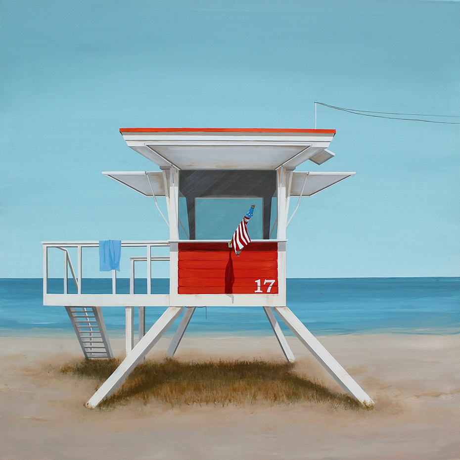 Jenny Jey_Rettungsturm No. 17_2013_Acryl auf Leinwand_90 x 90 cm