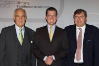 B.-H. Hennerkes und Alfons Schneider mit dem Bundeswirtschaftsminister in Berlin. 