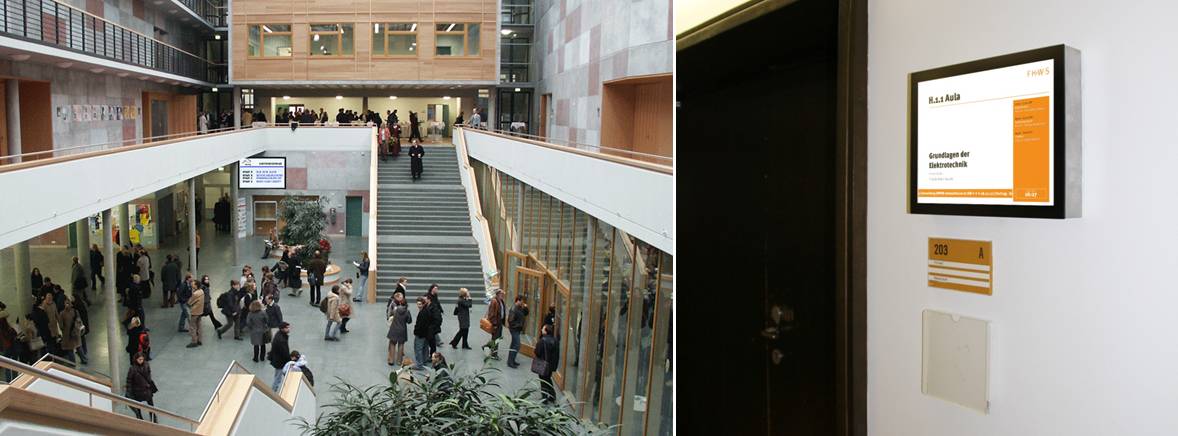 Digitale Campus-Beschilderung&digitales Türschild
