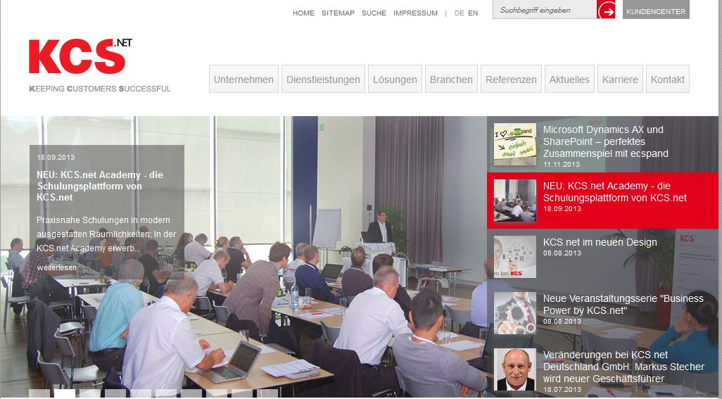 KCS.net ist führender Microsoft Dynamics AX Partner KCS.net ist führender Microsoft Dynamics AX Partner