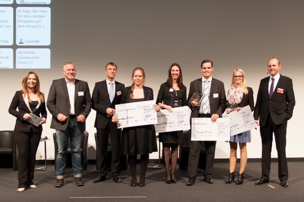 Die glücklichen Gewinner des Deutschen Preises für digitale Medien 2013