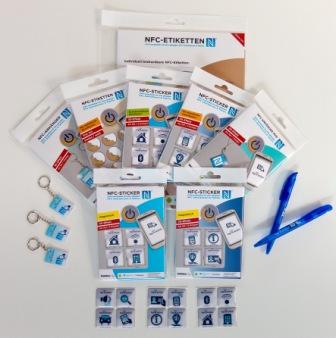 NFC-Produkte in attraktiven Verpackungen für den Retail-Bereich NFC-Produkte in attraktiven Verpackungen für den Retail-Bereich