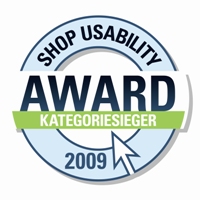 Shop Usability Sieger 2009 Shop Usability Sieger 2009