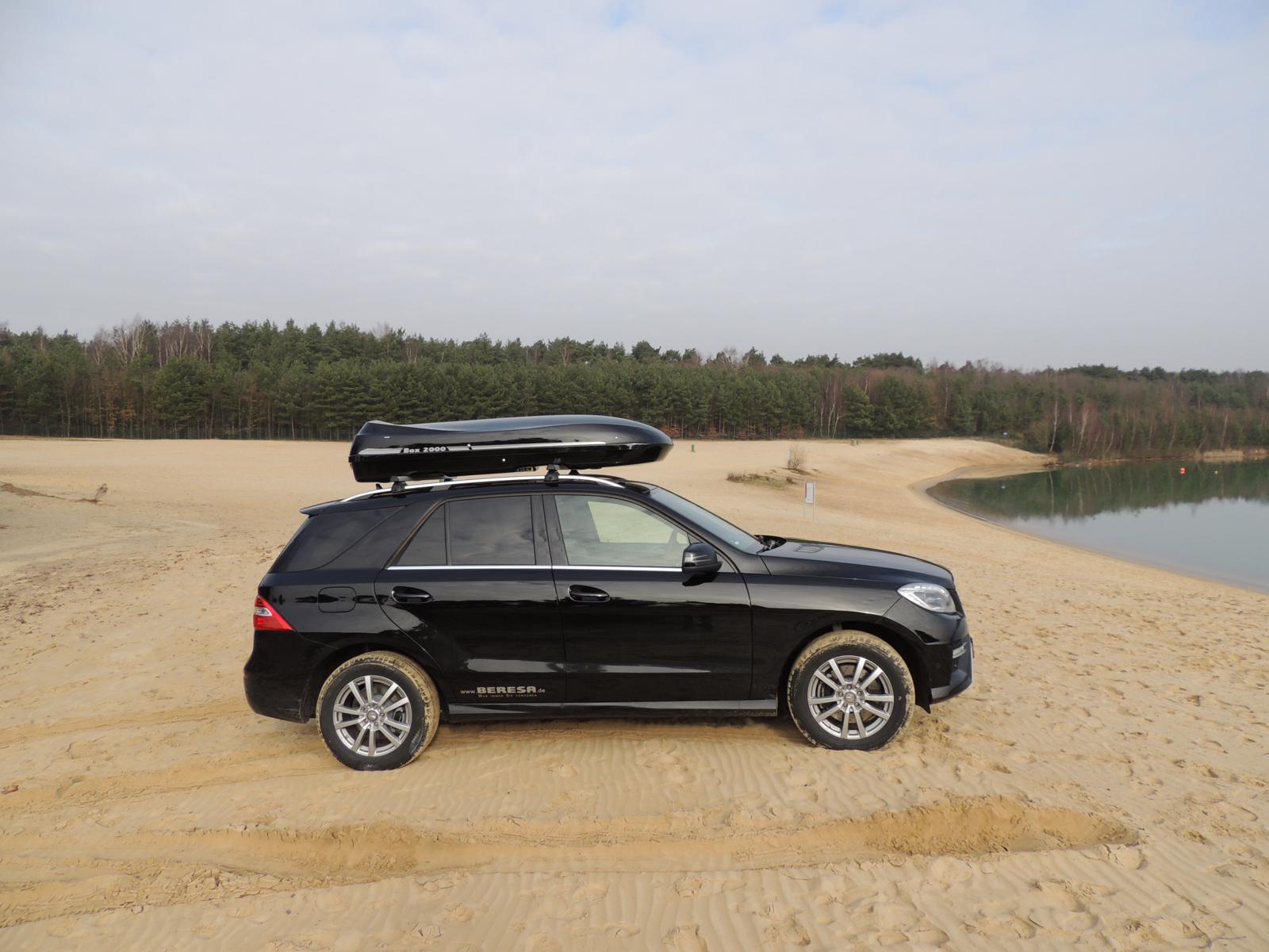 Dachbox Beluga auf Mercedes ML