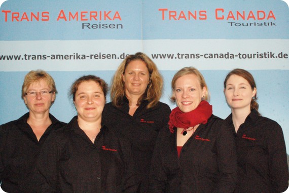 Team von Trans Canada Touristik/ Trans Amerika Reisen Team von Trans Canada Touristik/ Trans Amerika Reisen