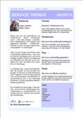 Newsletter SERVICE TRENDS 04 2013 Newsletter SERVICE TRENDS 04 2013