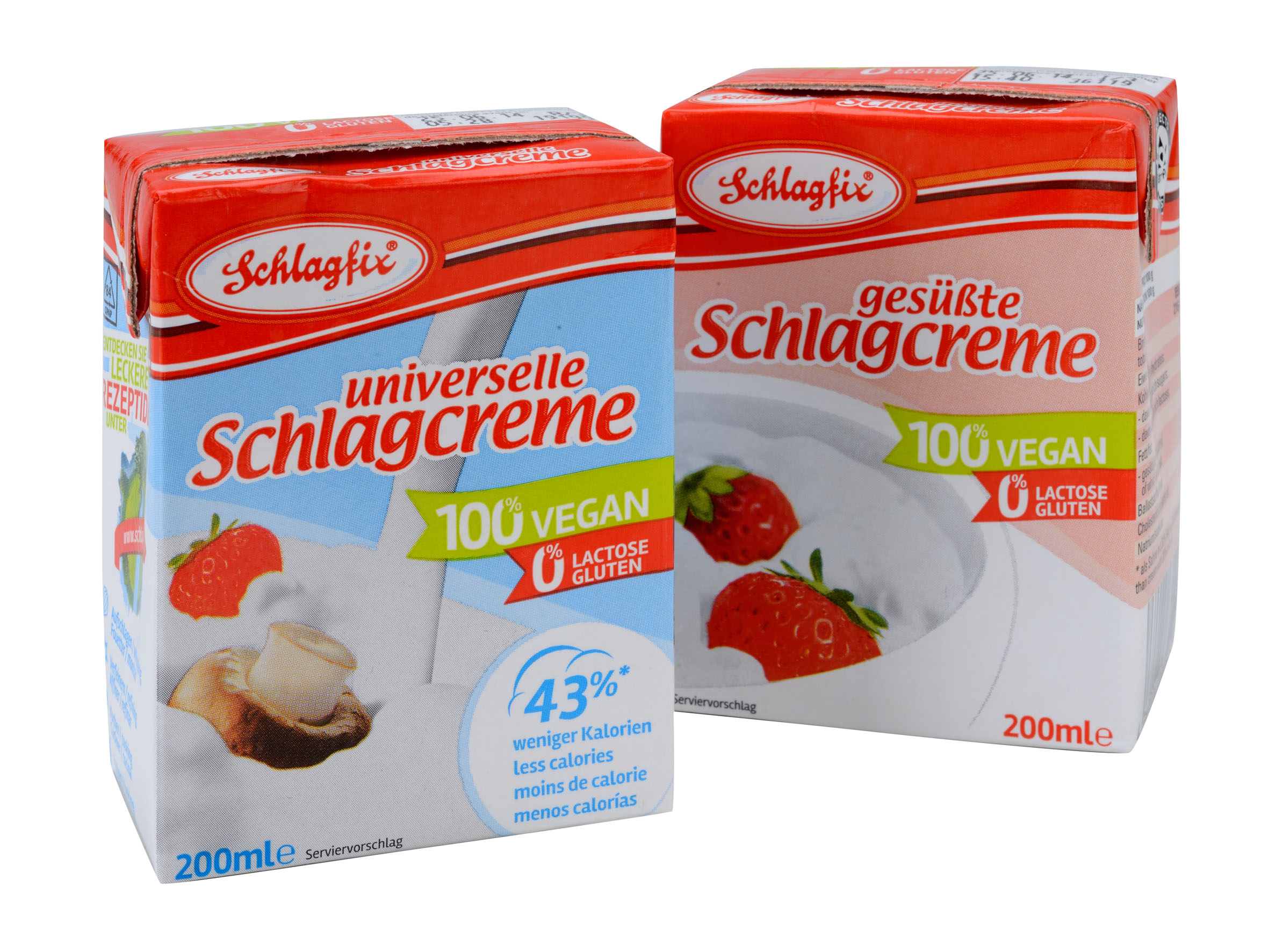 Schlagfix: universelle und gesüßte Schlagcreme Schlagfix: universelle und gesüßte Schlagcreme