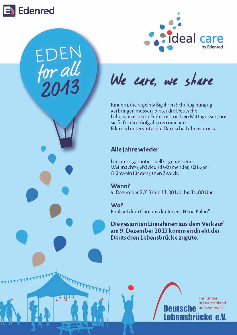 Mitarbeiter von Edenred Deutschland engagieren sich für benachteiligte Kinder (Foto: Edenred)