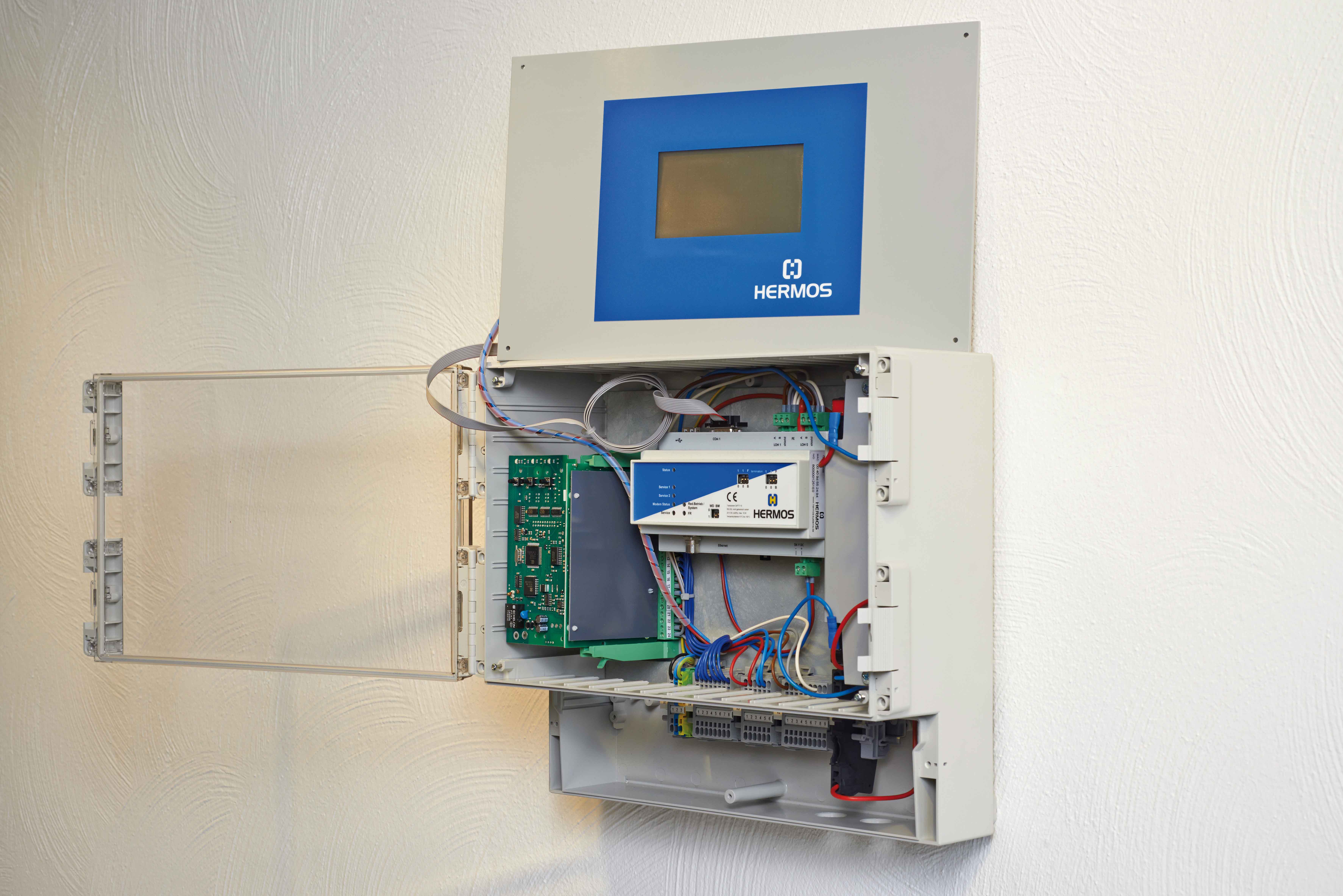 DELTA 1000 erfasst in den Anlagen von Hermos vor Ort digitale und analoge Daten der LON-Netzwerke.