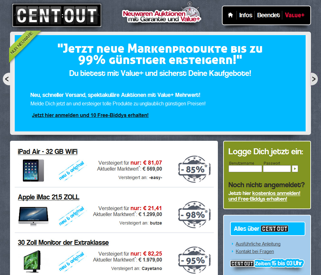 CENTOUT Auktionen CENTOUT Auktionen