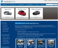 Webseite von Leasing Online Webseite von Leasing Online