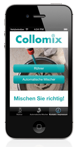 Collomix App Mixing - Guide Collomix App Mixing - Guide