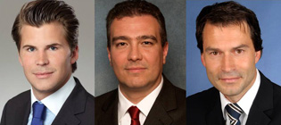 v.l.n.r.: Mark Aengevelt, Michael Fenderl, Oliver Lederer
