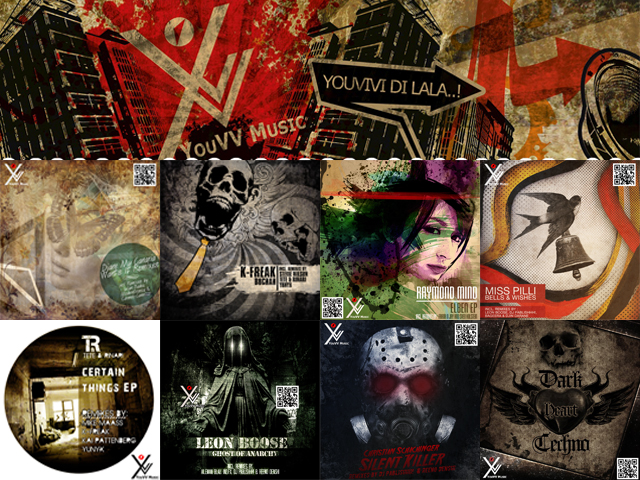 Die Artworks der acht YouVV Release dieser Meldung Die Artworks der acht YouVV Release dieser Meldung