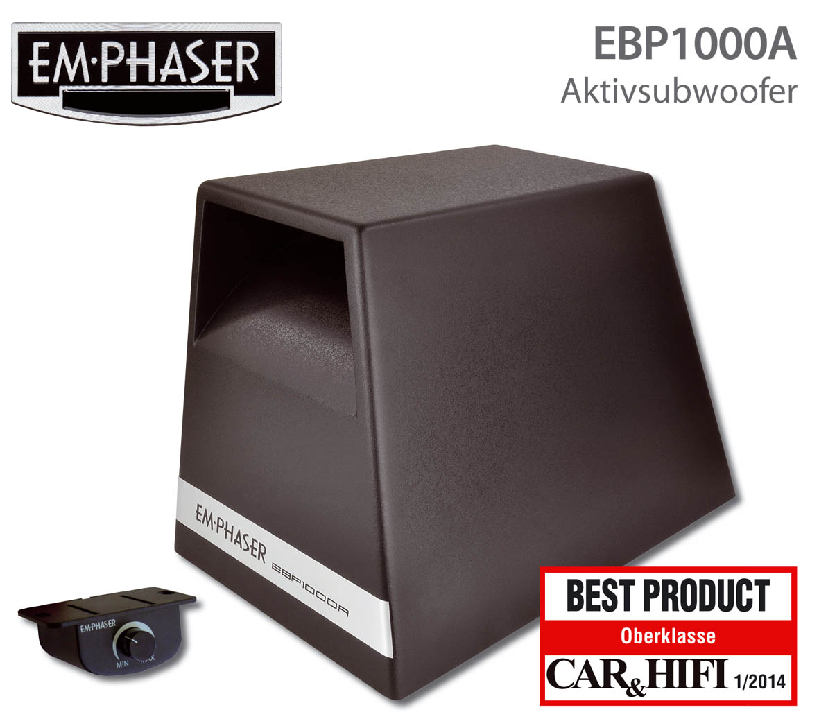 EBP1000A: druckvoller Aktivsubwoofer von Bass-Spezialist Emphaser EBP1000A: druckvoller Aktivsubwoofer von Bass-Spezialist Emphaser