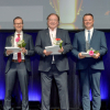 v.l.n.r.: KB Container GmbH - Denis Steiner, HEITEC AG - Dr. Richard Heindl, agilimo Consulting GmbH (Bildquelle:©Susanne Kurz | Oskar-Patzelt-Stiftung)